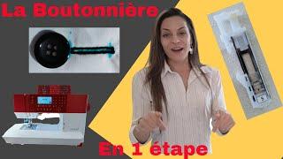 Coudre une Boutonnière en 1 étape Tuto couture