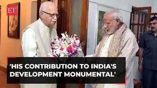 PM Modi on LK Advani getting 'Bharat Ratna': 'His contribution to India's development monumental'