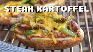 CHEESESTEAK KARTOFFEL - die vielleicht leckerste gefüllte GRILL-KARTOFFEL - BBQ-Video - 0815BBQ