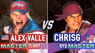 SF6  ALEX VALLE (Terry) vs CHRISG (Ryu)  Street Fighter 6 High Level Gameplay