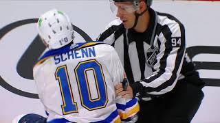 Gabriel Landeskog VS Brayden Schenn Fight after big hit on Rantanen St.Louis BluesColorado Avalanche