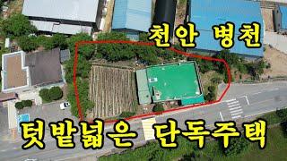 텃밭 넓은 단독주택(천안시 병천)/과실나무 많고 관리잘된 텃밭