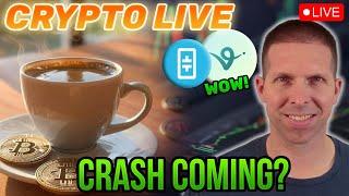 Crypto Live -CRASH COMING?-  THETA, VIRTUAL.  Bitcoin & Alt Targets | Requests Welcome!