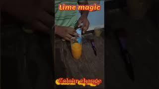 Lime magic #colour change#shorts#status#magicvideo#lifehack101