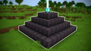 I Made a FULL NETHERITE BEACON in Minecraft Hardcore