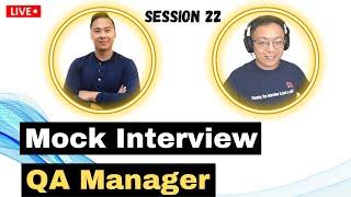 Mock Interview for a QA Manager Position & Resume Review