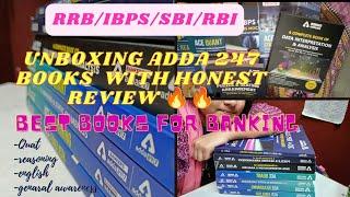 Unboxing & review ADDA 247 books for banking & insurance exams  || kit of 7 books 