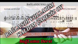 Bağlandı yollarım kaldım çaresiz #solfej Bağlama Dersi