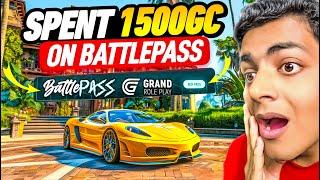 I Spent 1500 GC To Complete The New Battlepass (3 LEVELS) | Grand RP Summer Battlepass Cars & More