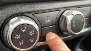 Nissan Kicks - Air conditioner and heater controls overview