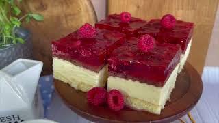 Cheesecake cooked with jelly - No baking or mixer required