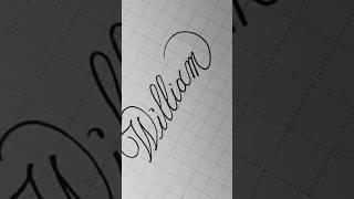 Calligraphy #handwriting #writing #lettering #signature #art William 