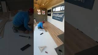 How to Install Luxury Vinyl Plank Flooring in the shed!