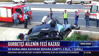 Gurbetçi ailenin feci kazası