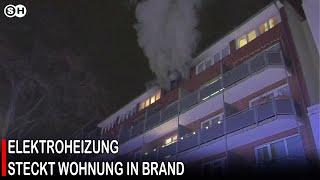 ELEKTROHEIZUNG STECKT WOHNUNG IN BRAND #germany | SH News German