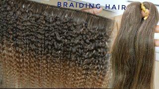 DIY Curly Weft Using Straight BraidingHair | Dilias Empire.