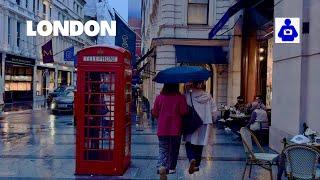 London Rain Walk   OXFORD & REGENT ST  Christmas Preparations 2024 | Central London Walking Tour