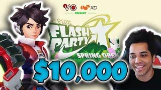 I entered a $10,000 Flash Party tournament!