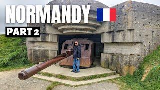 NORMANDY FRANCE WW2 SITES -PART 2 // Utah Beach, Longue Sur Mer, Arromanches