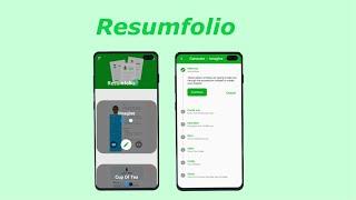 Flutter Resumfolio Mobile App demo