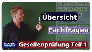 Vorbereitung auf die Fachfragen: Gesellenprüfung Teil 1 für Elektroniker Energie- und Gebäudetechnik