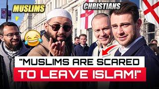 English Christians CLASH w/ Muslims & Gets SCHOOLED Instantly! [MUST WATCH]
