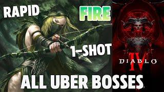 Best Rogue Build - 1-SHOT ALL Uber Bosses - Rapid Fire Rogue | Diablo 4 Season 5