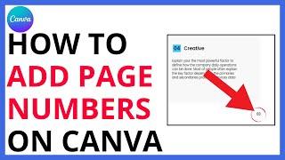 How to Add Page Numbers on Canva [QUICK GUIDE]