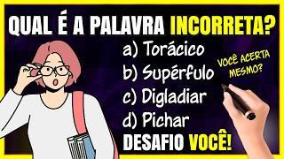DESAFIO de Ortografia: Será que Você CONSEGUE ACERTAR as 5 Questões? TESTE de Ortografia