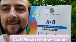 CRAFT RESIN Review- Live edge ocean pour.