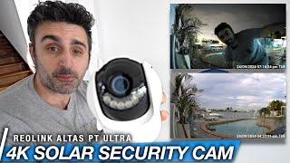 Reolink Altas PT Ultra - 4K Battery/Solar Wifi 360° Pan Tilt Security Camera | Setup & REVIEW