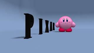 Kirby in the Pixar Animation Studios logo (3D version)