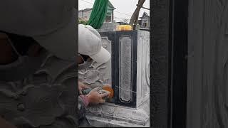 Đánh bóng gato đá xanh tự nhiên đen bóng như đá Granite
