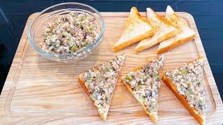 These sandwiches will disappear from the table in 1 minute! Delicious snack in 10 minutes!