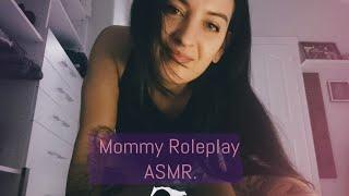 ASMR Nurturing Mommy Roleplay | lullaby, diaper change, cuddles, low light, etc