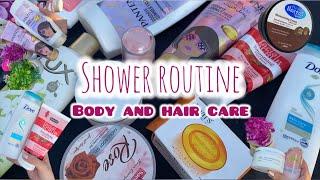 Shower routine | hair and body care ️