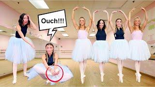 Brooklyn & Bailey ATTEMPT POINTE FOR THE FIRST TIME...