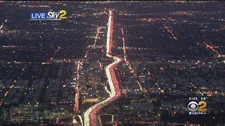 WATCH: Traffic Jammed On 405 Freeway Ahead Of Thanksgiving Getaway