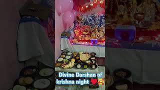 Divine Darshan ️ Krishna conscious night with my krishna family # love #beautiful # adorable 