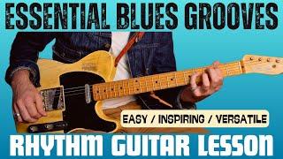 Must Know Blues Grooves; Chord based riffs for rhythm guitar. The ultimate lesson!