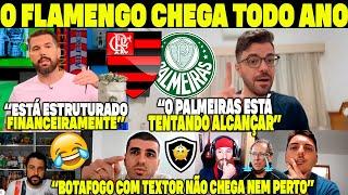 FLAMENGO ESTÁ ESTRUTURADO FINANCEIRAMENTE! ELES CHEGAM TODO ANO EM FINAL! O PALMEIRAS TENTA ALCANÇAR