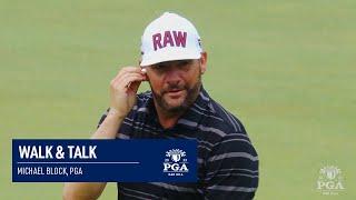 Club Pro Michael Block Makes Birdie While Talking to Commentators! | 2023 PGA Championship