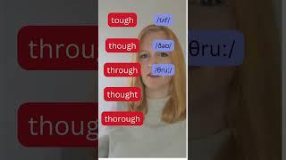 Tough, though, through, thought, thorough pronunciation | th pronunciation | ough pronunciation