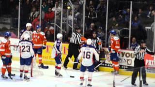 Admirals' Yonkman goes after Crunch's Paquette