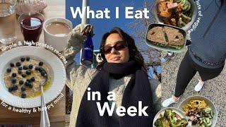 what I EAT in a busy week in NYC | high protein & simple recipes