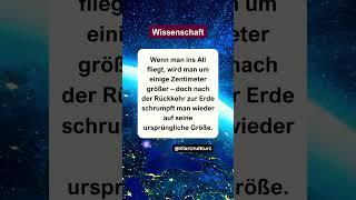 Astronauten wachsen im Weltall – aber nur vorübergehend! #wissenschaft