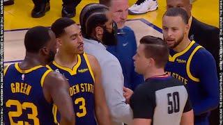 Stephen Curry EJECTED for Throwing his Mouthpiece 