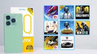 Tecno Spark 20 Pro 8+ Games Test - Genshin Impact/Asphalt 9/PUBG/New State/COD/Free Fire - G99