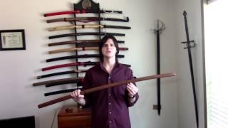 Unboxing and first impressions of Nodachi Bokken from Blizniak's Bokken and channel update