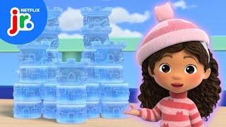 Make an Ice Castle with MerCat! ️ Gabby's Dollhouse | Netflix Jr